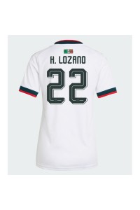 Meksiko Hirving Lozano #22 Jalkapallovaatteet Naisten Vieraspaita MM-kisat 2026 Lyhythihainen
